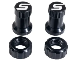 Stan's Tubeless Tire Tools|Tubeless Accessories|Tubeless Valve Color Kit (Black) (Pair)