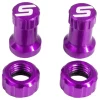 Stan's Tubeless Tire Tools|Tubeless Accessories|Tubeless Valve Color Kit (Purple) (Pair)