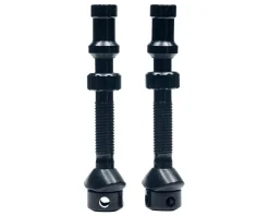 Stan's Tubeless Tire Tools|Tubeless Accessories|Universal+ Presta Valves (Black) (37mm) (Pair)
