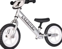 Strider Kids Bikes|Pro 12" Kids Balance Bike (Silver)