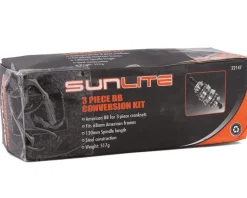 Sunlite Bottom Brackets & Parts|American 3-Piece BB Conversion Kit (Silver) (68mm)