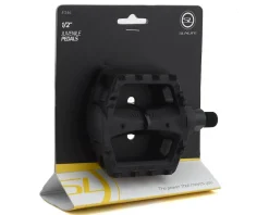 Sunlite Pedals & Cleats|Juvenile Plastic BMX Pedals (Black) (1/2")