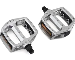 Sunlite Pedals & Cleats|MX Alloy Platform Pedals (Silver) (9/16")