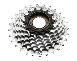 Sunrace Cassettes|M2A Freewheels (Black/Zinc) (5 Speed) (14-28T) (Shimano Compatible)