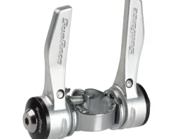 Sunrace Shifters|SLR30 Clamp-On Shifters (Silver) (Pair) (2/3 x 7 Speed) (28.6mm Clamp)