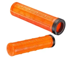 Supacaz Grips & Handlebar Tape|Grizips Lock-On Grips (Neon Orange)