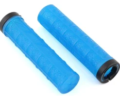 Supacaz Grips & Handlebar Tape|Grizips Lock-On Grips (Neon Blue)