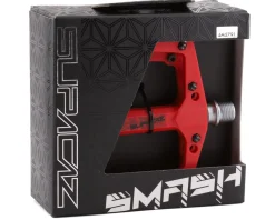 Supacaz Pedals & Cleats|Smash Thermopoly Platform Pedals (Red)