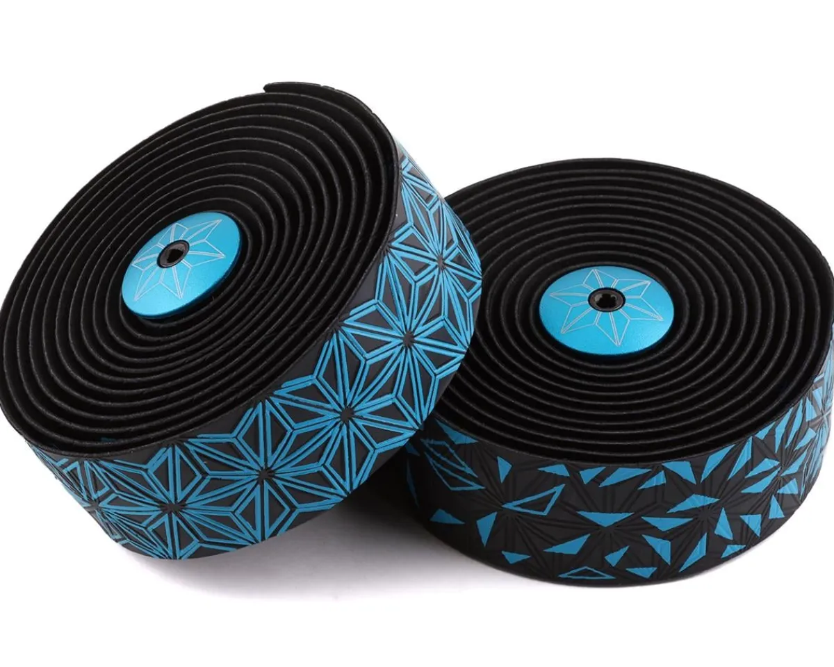 Supacaz Grips & Handlebar Tape|Super Sticky Kush Handlebar Tape (Neon Blue) (Star Fade)