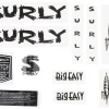Surly Frame Protection & Decals|Big Easy Frame Decal Set (Black w/ Rocket)