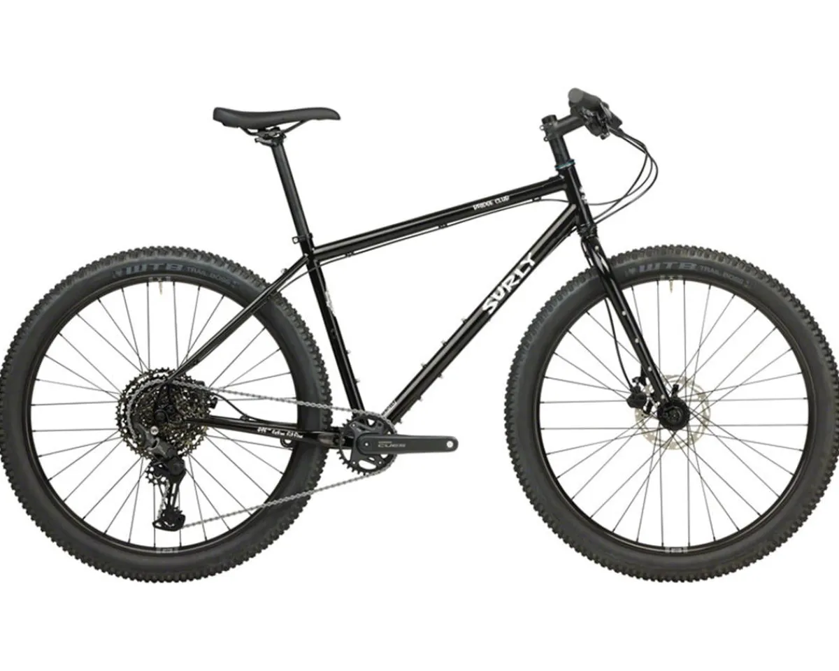 Surly Gravel Bikes|Bridge Club Bike All-Road Touring Bike (Trevor's Closet Black) (27.5") (XS) (Flat Bar)