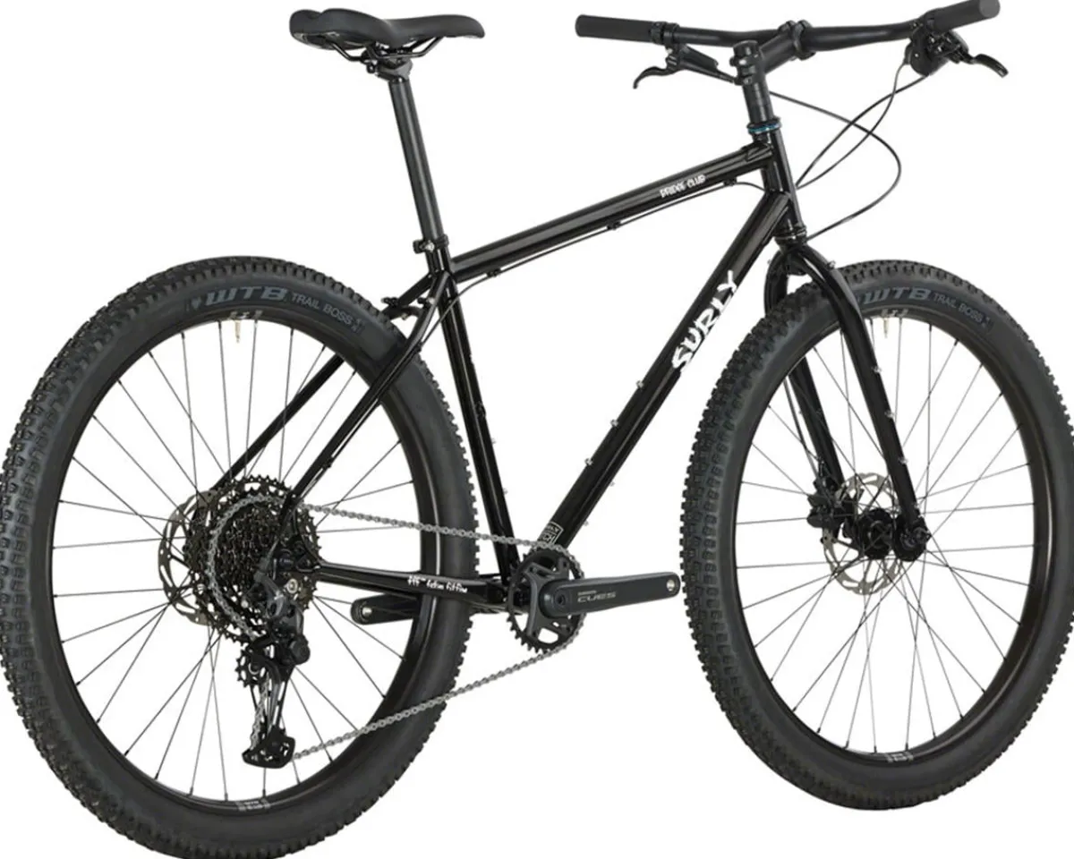 Surly Gravel Bikes|Bridge Club Bike All-Road Touring Bike (Trevor's Closet Black) (27.5") (XS) (Flat Bar)
