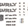Surly Frame Protection & Decals|Bridge Club Frame Decal Set (Dark Metallic Grey)