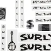 Surly Frame Protection & Decals|Disc Trucker Decal Set (Black)