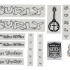 Surly Frame Protection & Decals|Disc Trucker Decal Set (White)