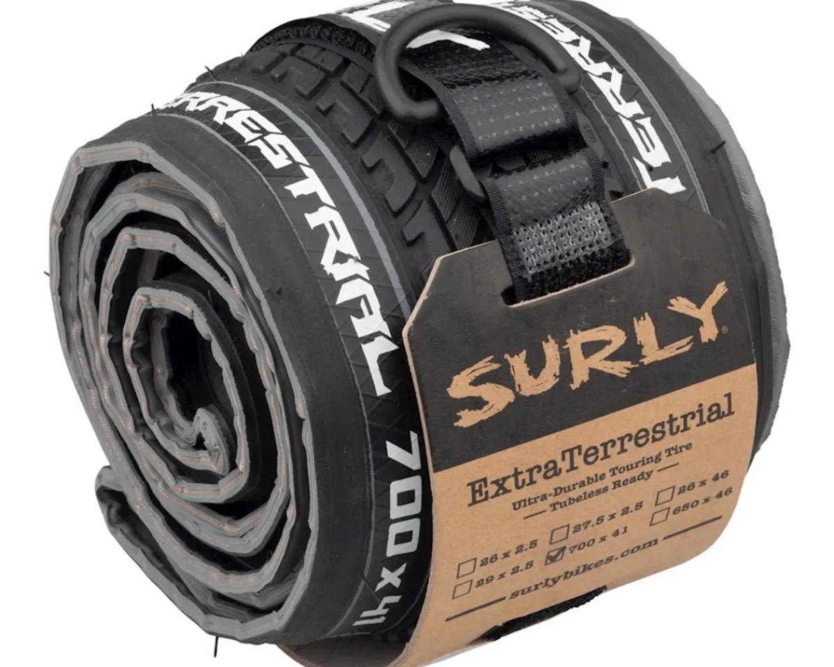 Surly Tires|ExtraTerrestrial Tubeless Touring Tire (Black/Slate) (700c) (41mm)