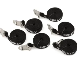 Surly Racks, Fenders, & Trailers|Junk Strap 120cm Rack Straps (Black) (6 Pack)