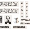 Surly Frame Protection & Decals|Karate Monkey Frame Decal Set (Metallic Silver)