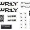Surly Frame Protection & Decals|Lowside Frame Decal Set (Black)