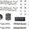 Surly Frame Protection & Decals|Midnight Special Frame Decal Set (Silver w/ Record)