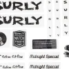 Surly Frame Protection & Decals|Midnight Special Frame Decal Set (Black w/ Record)