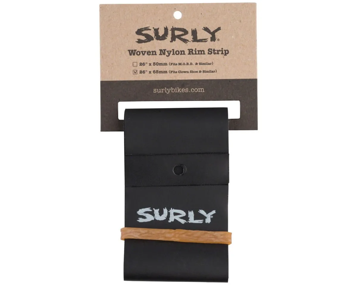 Surly Wheels & Parts|Tire & Tube Accessories|Nylon Rim Strip (Black) (26") (65mm) (For Clown Shoe Rim)