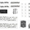Surly Frame Protection & Decals|Straggler Decal Set (White)