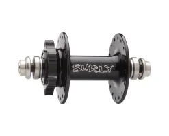 Surly Wheels & Parts|Ultra New Front Disc Hub (Black) (6-Bolt) (QR x 100mm) (32H)