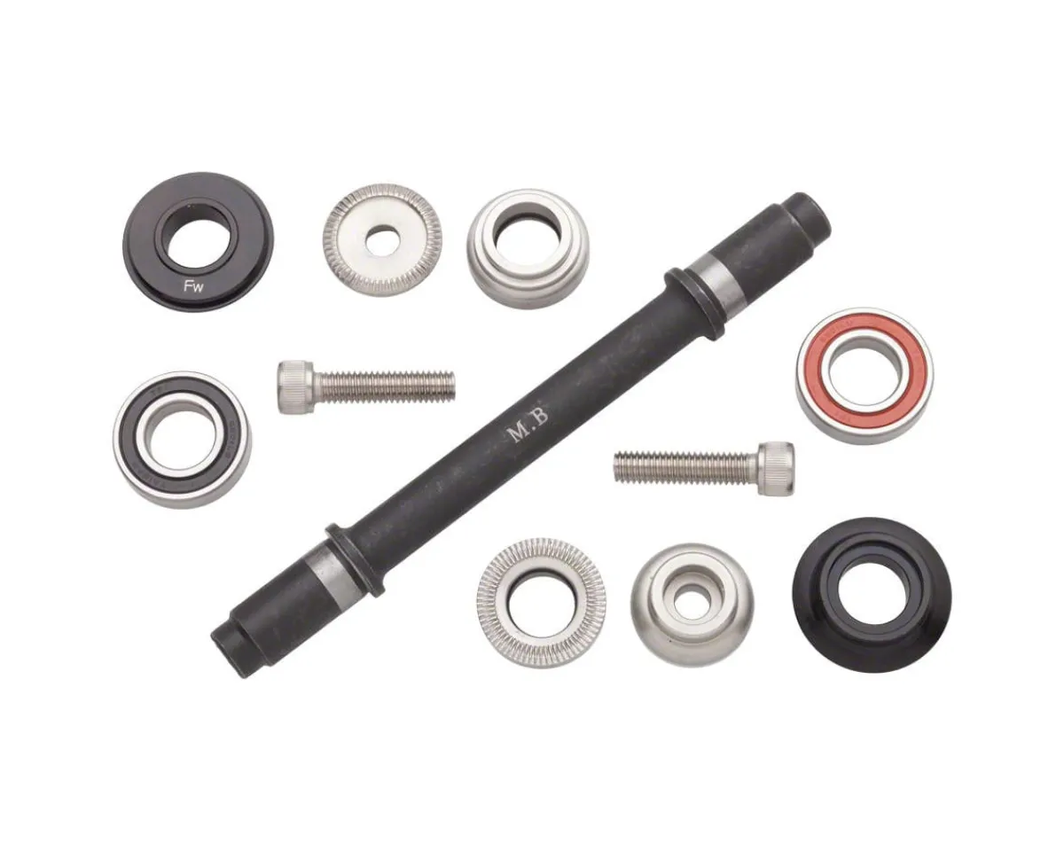Surly Wheels & Parts|Ultra New Hub Axle Kit (Black) (120mm Rear Free/Free)