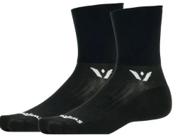 Swiftwick Clothing Accessories|Shoes, Socks, & Footwear|Aspire Four Socks (Black) (L)