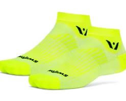 Swiftwick Clothing Accessories|High Vis & Reflective|Aspire One Socks (Hi-Vis Yellow) (S)