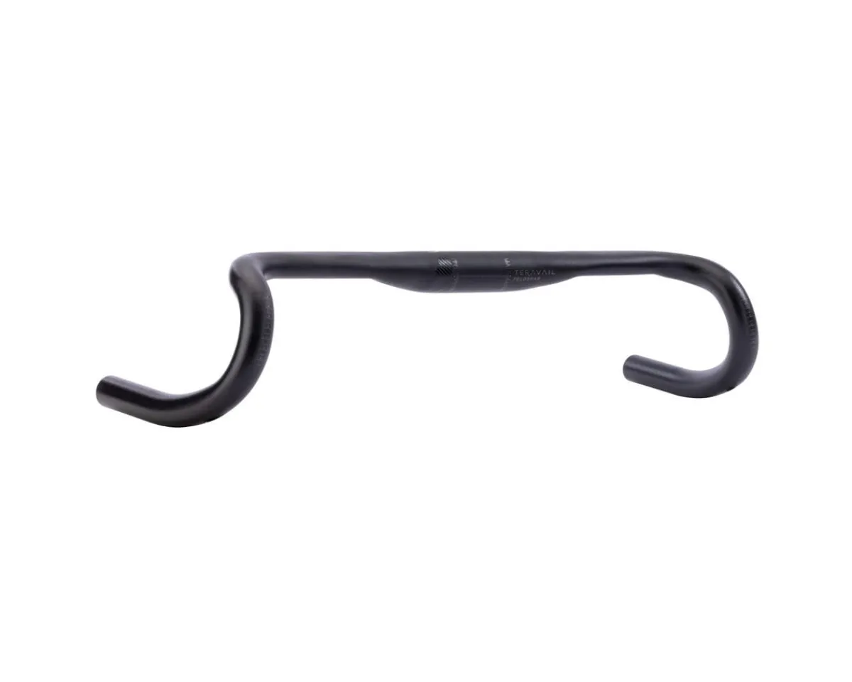 Teravail Handlebars|Feldspar Drop Handlebar (Black) (Aluminum) (40cm) (31.8mm Clamp)