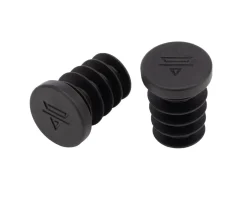 Teravail Handlebars|Rubber Bar End Plugs (Obsidian Black)