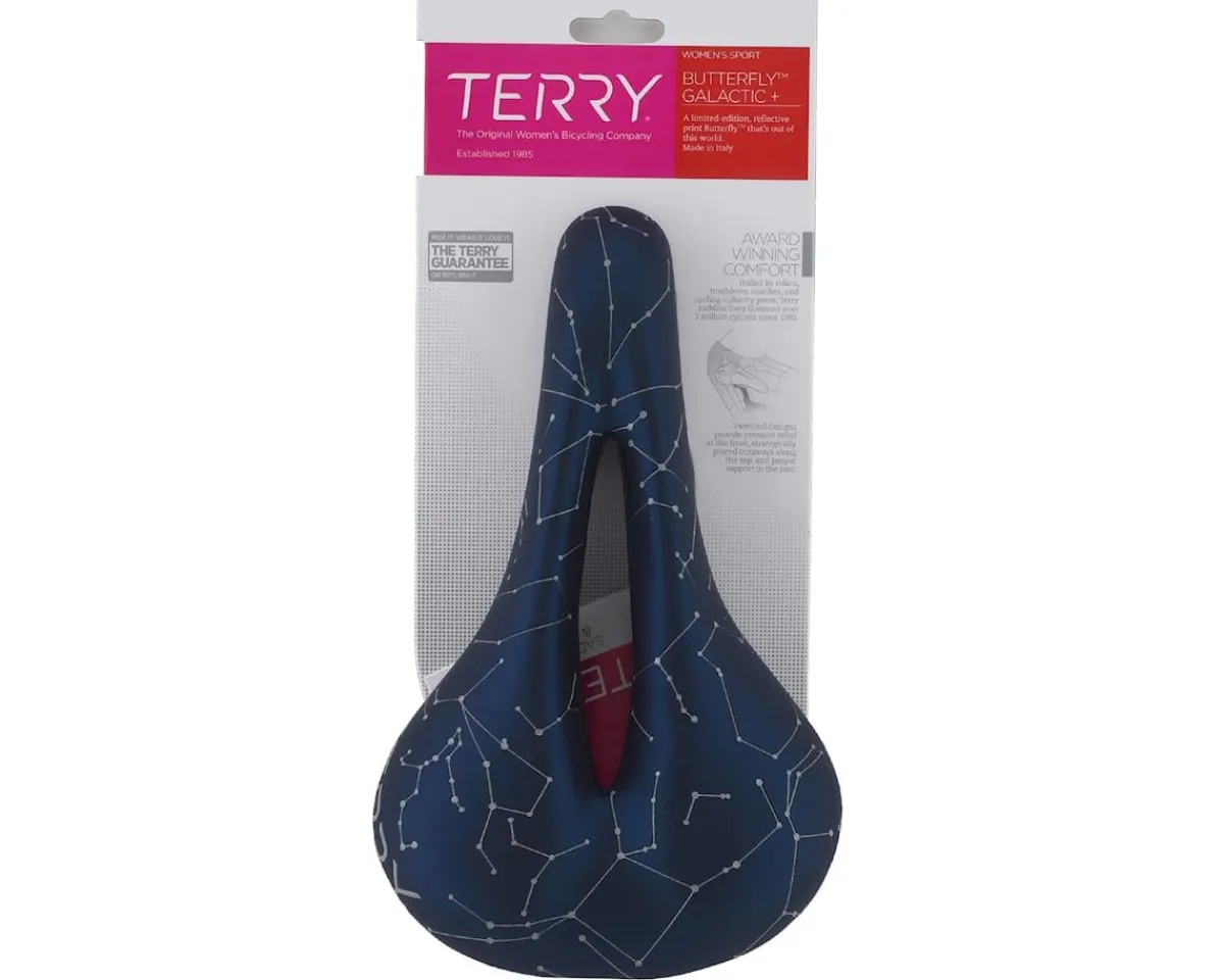 Terry Saddles & Seats|Butterfly Galactic+ Women's Saddle (Night Sky) (Manganese Rails) (155mm)