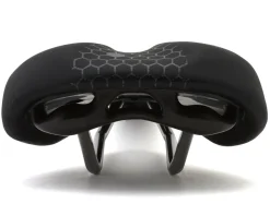 Terry Saddles & Seats|Fly Ti Gel Men's Saddle (Black/Grey) (TI-316 Rails) (140mm)
