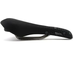 Terry Saddles & Seats|Fly Ti Gel Men's Saddle (Black/Grey) (TI-316 Rails) (140mm)