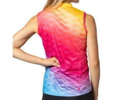 Terry Clothing Sale|Women'S|Women's Breakaway Full Zip Sleeveless Jersey (Rainbow Pop) (S)