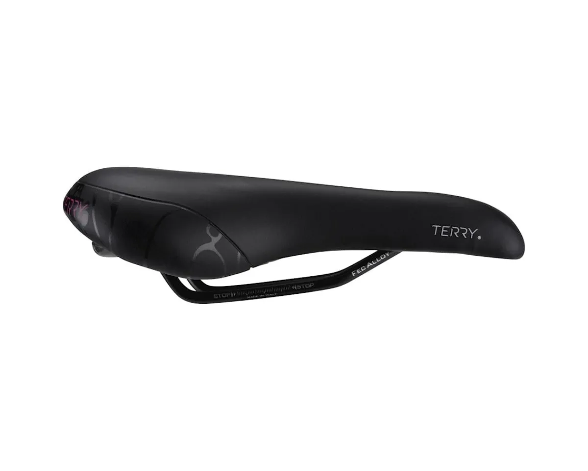 Terry Saddles & Seats|Women's Butterfly Chromoly Gel Saddle (Black) (FeC Alloy Rails) (155mm)