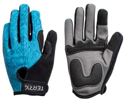Terry Clothing Accessories|Clothing Sale|Women's Full Finger T-Gloves (Pedal Through Aqua) (L)