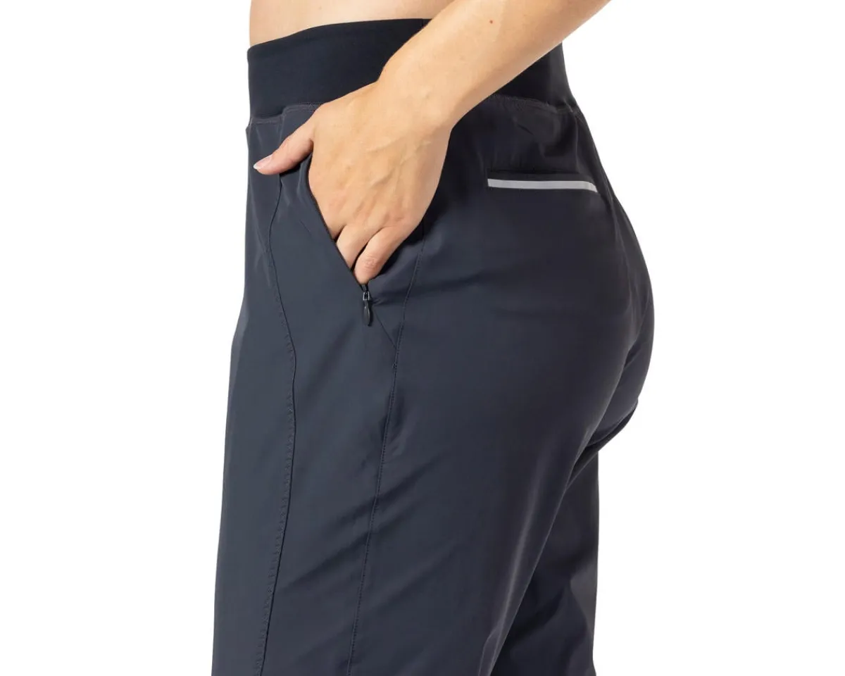 Terry Clothing Sale|Women'S|Women's Pedal Pusher Bike Capri (Ebony) (L)