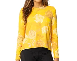 Terry Clothing Sale|Women'S|Women's Soleil Flow Long Sleeve Top (Podium Gold) (S)