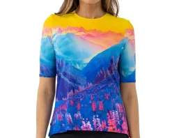 Terry Summer Essentials|Clothing Sale|Women's Soleil Flow Short Sleeve Top (Auvergne) (M)