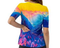 Terry Summer Essentials|Clothing Sale|Women's Soleil Flow Short Sleeve Top (Auvergne) (M)