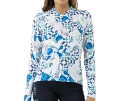 Terry Clothing Sale|Women'S|Women's Soleil Long Sleeve Jersey (Greek Mosaic) (S)