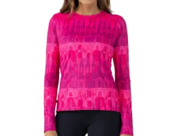 Terry Clothing Sale|Women'S|Women's Soleil Long Sleeve Top (Barcelona Sunrise) (S)