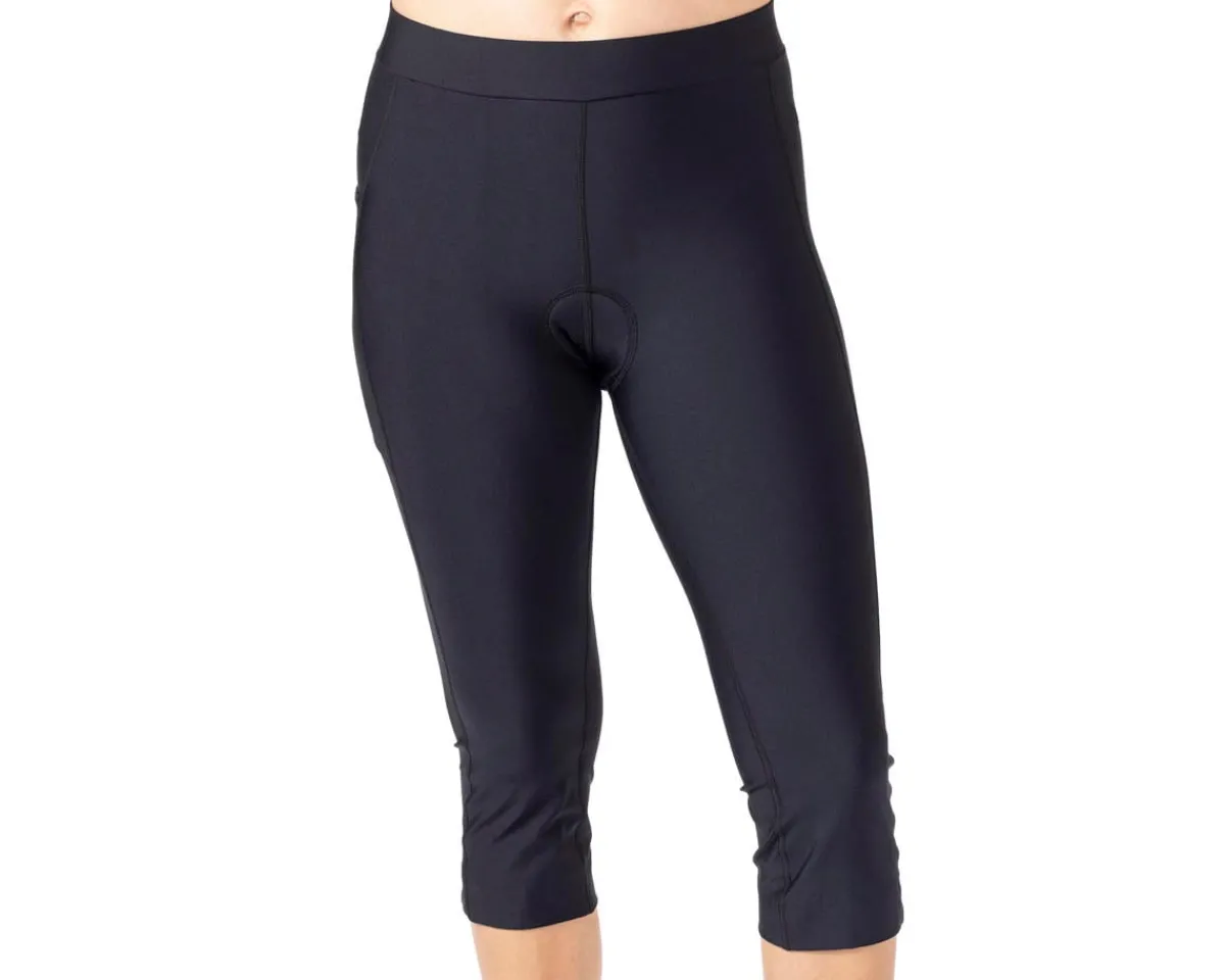 Terry Women'S|Tights & Pants|Women's Spinnaker Capri (Black) (M) (w/Chamois)