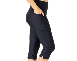 Terry Women'S|Tights & Pants|Women's Spinnaker Capri (Black) (M) (w/Chamois)