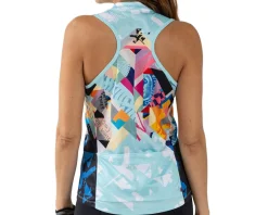 Terry Clothing Sale|Women'S|Women's Sun Goddess Sleeveless Jersey (Gears of Glory Aqua) (L)