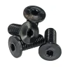 Terske Bottle Cages & Mounts|Ultra-Low Head Titanium Bottle Cage Bolts (Black) (12 Pack)
