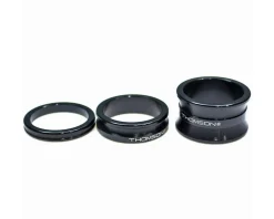 Thomson Headsets & Spacers|Aluminum Headset Spacer Pack (Black) (1-1/8") (Bag of 3)